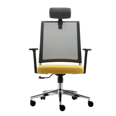 HongJi GW-A02 Ergonomic Adjustable Modern Executive Office Mesh Chair with Aluminum Base