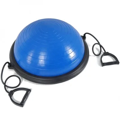 2022 New Yoga Pilates Exercise Half Balance Ball With Handles