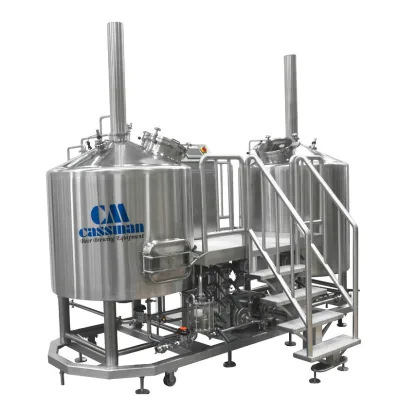 Cassman Stainless Steel 304/316 500L CE ISO Certified Beer Brewing Equipment Brewery Machine Motor Pump Pressure Vessel Electric