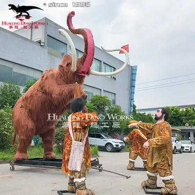 Animal Mammoth Mechanical Model Durable Metal Indoor Amusement Ride for Kids for Theme Parks Schools Adventure Parks