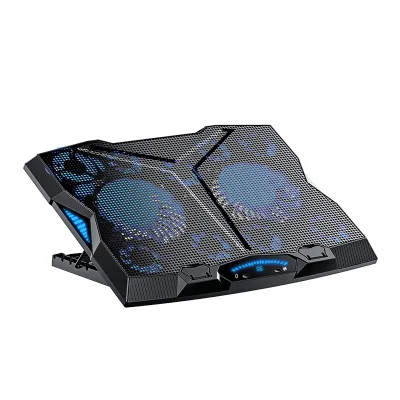 External Plastic Gaming Laptop Cooler Stand Height Adjustable Notebook Cooling Pad With 11 Cooling Fan for Desk
