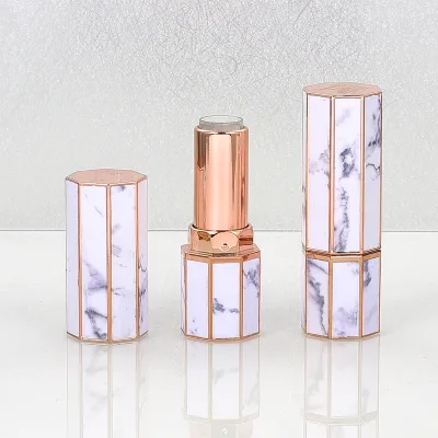 Marbled lipstick tube empty tube custom lipstick container