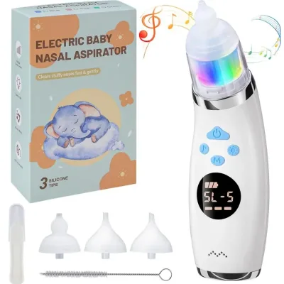 Adjustable Intelligent Nasal Aspirator Five -gear Suction Rechargeable Nasal Aspirator for Infant