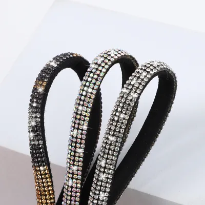 Manufacturer In-Stock Glass Hotfix Rhinestone Lace Chain Strap Decorative Belt Accessories for Clothing Jewelry DIY Rhinestone