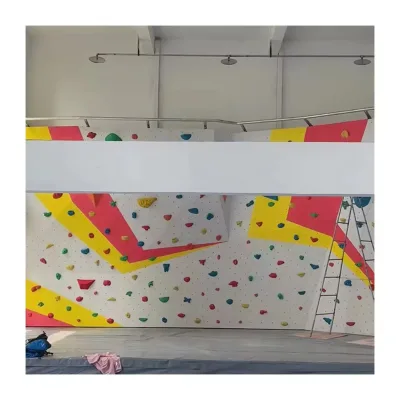 Fiberglass Educational Kids Indoor Climbing Wall Colorful Safe Design Strong Impact Resistant Playgrounds Activity Areas