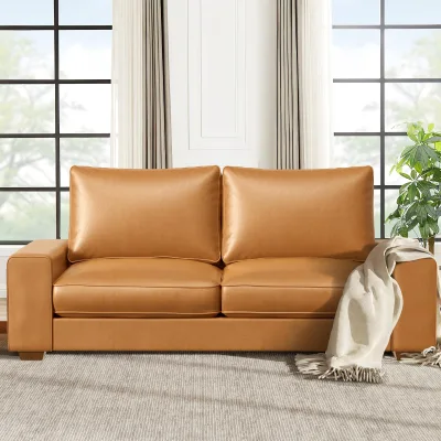Modern Modular Leather Sofa with Wood Legs Velvet Cloth Material Stainless Steel Legs Sectioned Design Home Living Room Malls