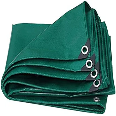 100% Waterproof Heavy Duty Heat Resistant Tent Fabric Tarp PVC Coated Poly Cotton Canvas Tarpaulin