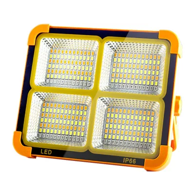 New Rechargeable Solar Flood Light Stadium Smart Floodlight Charging Solar Generator Portable Power Station