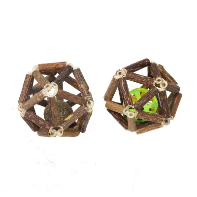 Pet Toys Interactive Japanese Catnip Dried Mint Matatabi Scratcher Silvervine Scratching Rolling Cat Toy Ball