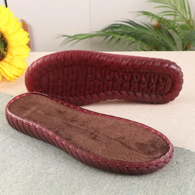 Charmkey Anti-kicking Braided Cowhide Sole Double-sided Dual-purpose Pad Hook Shoes Crystal Slipper Sole Jelly Wool Wholesale
