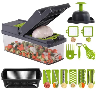 High Quality Multi-functional Vegetable Slicer Cutter Dicer Vegetable Chopper for Salad Potato Carrot Garlic