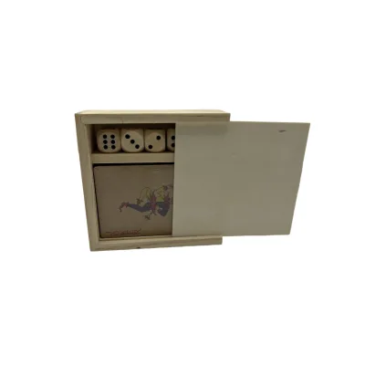 Manufacturer's Handmade Solid Wood Rectangular Transparent Storage Box for Poker Display Bamboo Wooden Packaging Box
