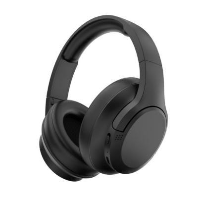 Earphones, Wireless Earphones, Ear Cup Noise Cancelling Earphones with Microphone, Battery Life up to 24 Hours, Black