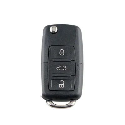 Flip Auto Car Key 3 Buttons 433MHz ID48 Chip Fob Remote Key for  Golf MK6 Polo Jetta Seat Skoda Beetle FCCID 1K0959753G