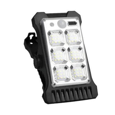 Adjustable Outdoor Solar Lights with Motion Sensor Waterproof Clamp for Grill Fence Garden Camping & Patio Umbrella
