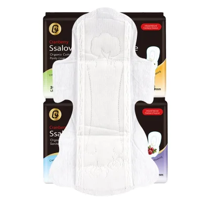 High Quality 100% Natural Cotton Sanitary Pads Customizable Ladies' Eco-Friendly Disposable Pads Excellent for Regular