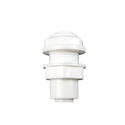 1/4" Bulkhead Union Connector Quick Connect RO Water System Reverse Osmosis Aquarium Fitting