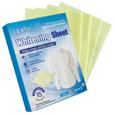 Environmentally Friendly Biodegradable Disposable Solid Laundry Whitener Sheets Lemon Lavender Quick Dissolving Formula Deep