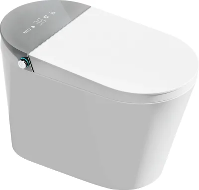 Hotel smart toilet fully automatic voice integrated instant heating sterilization siphonic sitting toilet