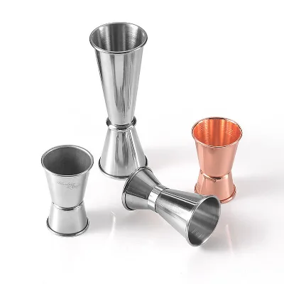 Custom 304 Stainless Steel Bar Jigger Double Cocktail Jigger with Scale Mark for 10ml 20ml 30ml Measurements Bar Tool