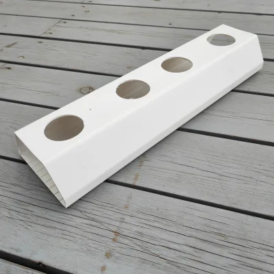 Lettuce Vegetable Small Hydroponic Growing System 100x50mm Trapezoidal Integrated Virgin Food Grade PVC Gutter NFT Channel