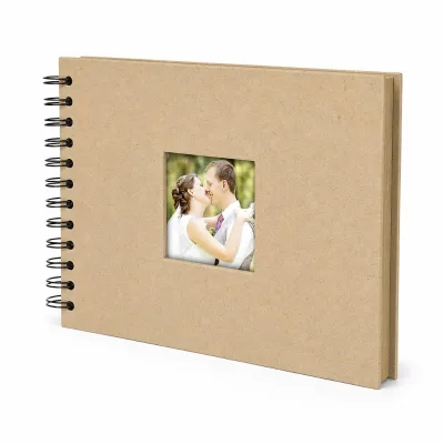 Hot Selling DIY Scrapbook Album 10x8 Inch Kraft Paper Cover Photo Album Blank Sheets for Wedding Anniversary Memory Book