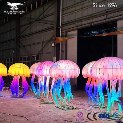 Customized Themed Lantern Exhibition Silk Lantern Factory