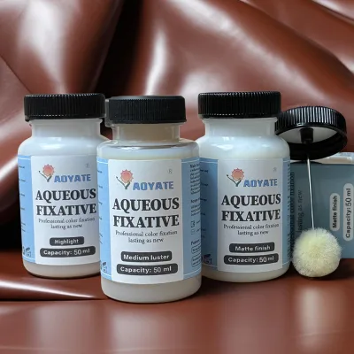 Wholesale 50ml Eco-Friendly Aoyate Strong Leather Color Fixative Enhances and Protects Color Aqueous Fixative