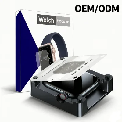 Custom Shatterproof Watch Glass TPU Film with Alignment Applicator for Apple IWatch Series 12 11 SE4 46mm 42mm 44mm 40mm Guard