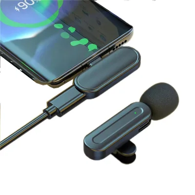 SX25 Portable Condenser Wireless Microphone Plastic Type C Connector Noise Cancelling Light-weight Design Live Streaming Radio
