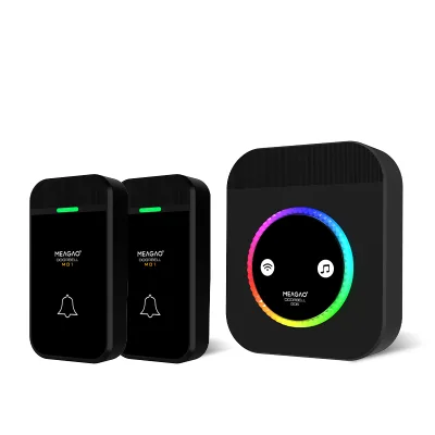 Call System & Colorful Touch Doorbell IP44 Waterproof 2M01-G06-BB 200M Remote for Hotel Apartment Use Low Power Easy
