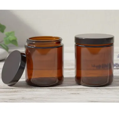 pot cosmetique amber cosmetic jars and bottles glass cosmetic cream jar cream cosmetics jars with seal