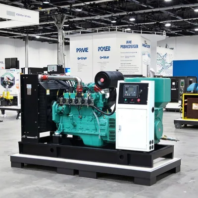 High Quality 100KW Chinese Water-Cooled Auto Remote Start Intake with turbocharging Gas Generator CE Certified Open Type