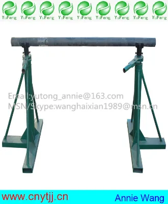 0.5T -3T Hand Cable Drum Stand/ China Cable  Reel Stand Workshop
