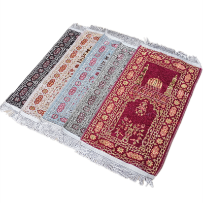 Muslim Prayer Rug Islamic Sajadah Carpet Kids Prayer Mat for Kids Gifts