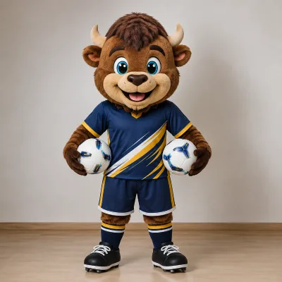 Shengye Brand Toy Supplier OEM ODM Commercial Animal Cattle Bison Mascot Costume Wholesale Walking Bison Business Mascot Suits