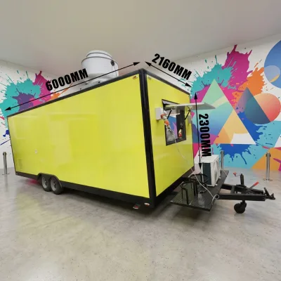 6-meter Bright Yellow Trailer a Hot Seller for 2026, Suitable for Outdoor Use.