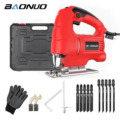 High-Performance 710W Corded Jig Saw 4-Stage Orbital Action Variable Speed Electric Saber Saw Professional Woodworking Tool