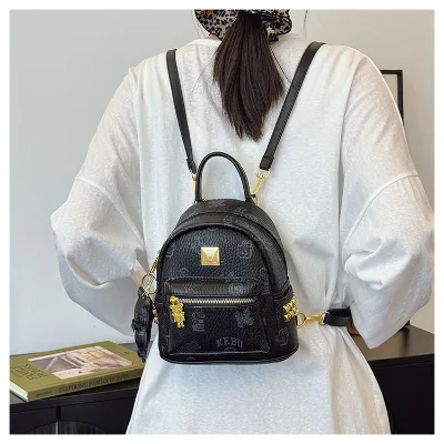 SUNNY Customization Logo PU Luxury Lady Sling Bag Crossbody Mini Backpack with Zipper Closure for Women & Girls