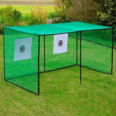 Premium 6x3x3m Golf Practice Net Hitting Driving Net with Ball Return for Backyard Golfer Training Practice