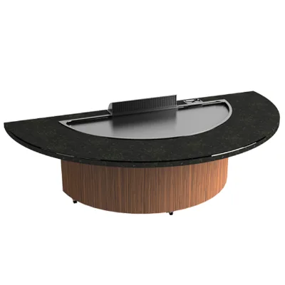 Electric-Powered Teppanyaki Table Perfect for Precise Teppanyaki Techniques