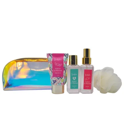 Cosmetic Bag Gift Set Manufacture Long Lasting Scent Moisturizing Bath Set for Women