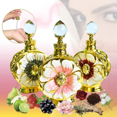 Hot Selling Custom 15ml Unisex Long Lasting Floral Fruit Woody Aroma Fragrance Essential Oil Dubai Arabian Dropper Perfume
