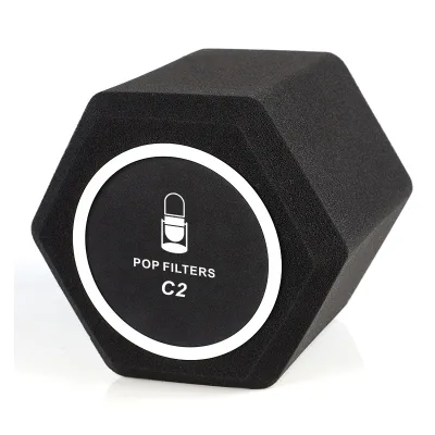 TEYUN Portable Live Recording Microphone Sound Insulation and Noise Reduction Anti-Spray Cover Microphone Accessories