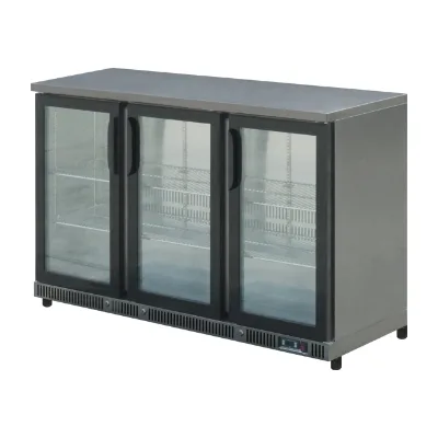Commercial Upright Mini Freezer Display Refrigeration Equipment 3-Door Stainless Steel Electric Compressor for Hotels Cars RVs