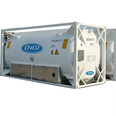 T75 Stainless Steel 20ft ISO Tank Container Liquid CO2 Storage Transport Vessel Vacuum Insulated Double Wall Pressure Vessel