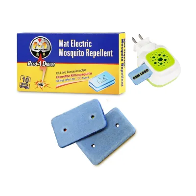 Electric Mosquito Repellent Mat 10-Hour Odorless Protection Safe for Kids & Pets Indoor/Bedroom Use