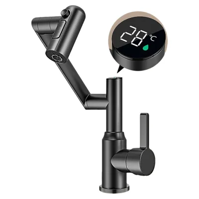360° Rotating Water Tap Dual-Use for Kitchen Vegetable Washing and Bathroom Face Washing Splash-Proof Design