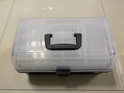 Plastic Toolbox Case 3-Layer Design for Tools OEM/ODM Customizable IP67 Rated Anti-Dust Aviation Case for Hobby Craft Storage