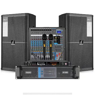 OEM SRX715 Speaker 15 Inch Outdoor Monitor Speaker Waterproof Multifunction for Big Place Performances Karaoke Bars Sound Set